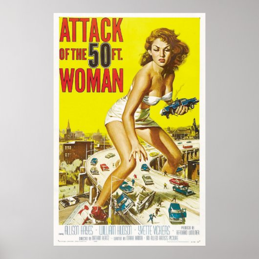 Aanval van de vrouw van 15 meter poster (Voorkant)