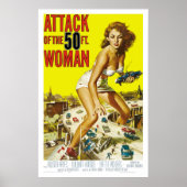 Aanval van de vrouw van 50 ft poster (Voorkant)
