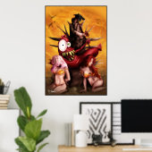 Aanval van het Poster van de Mannen van de Hete Do (Thuiskantoor)