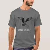 Aanvallen op de bal! Tennis Hawk T-shirt (Voorkant)