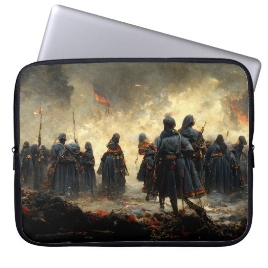 Aanvallen op de plaats laptop sleeve (Voorkant)