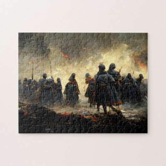 Aanvallen op de plaats legpuzzel (Horizontaal)