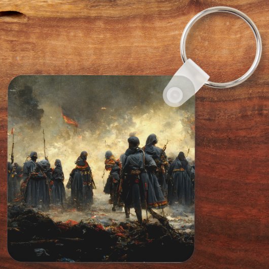 Aanvallen op de plaats sleutelhanger (Achterkant)