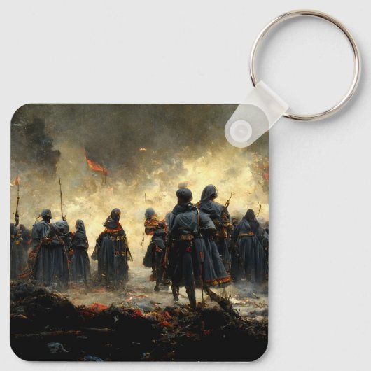 Aanvallen op de plaats sleutelhanger (Achterkant)