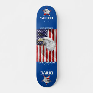 Aanvallen op Eagle, de Amerikaanse vlag, patriotti Persoonlijk Skateboard