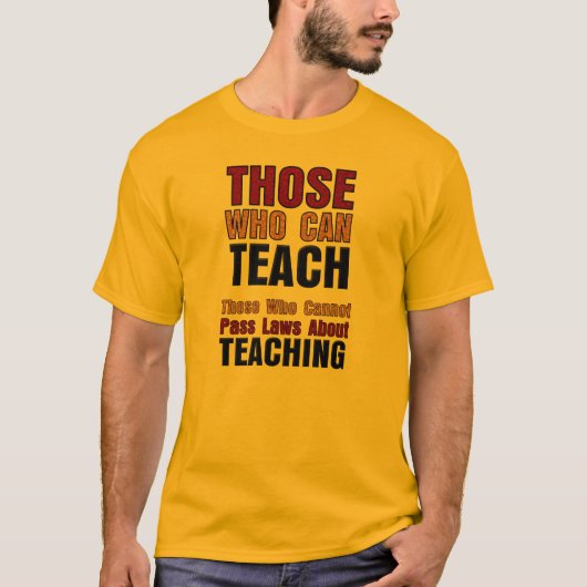 Aanvallen op het openbaar onderwijs t-shirt (Voorkant)