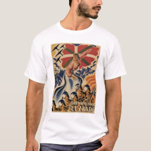 Aanvallend offensief Euzkadi (1937)_Poster Propaga T-shirt