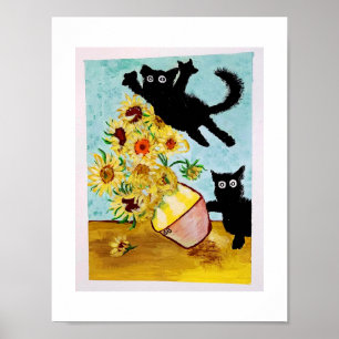 Aanvallend van Gogh Poster