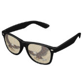 Aanvallende Adelaar Retro Zonnebril (Gekanteld)
