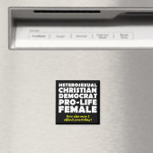 Aanvallende Democratische Vrouwelijke Christelijke Magneet (Insitu (Vaatwasser))