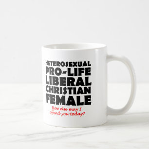 Aanvallende Prolife Vrouwelijke Christelijke Mok H