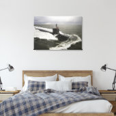 Aanvalsonderzeeër van de klasse Virginia Canvas Afdruk (Insitu (Slaapkamer))