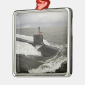 Aanvalsonderzeeër van de klasse Virginia Metalen Ornament (Links)