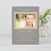 Aanvang Cirkels Foto Afstuderen Uitnodiging (Staand voorkant)