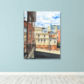 Aanvang: eerste appartement canvas afdruk (Insitu (Houten vloer))