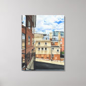 Aanvang: eerste appartement canvas afdruk (Voorkant)