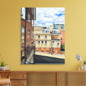 Aanvang: eerste appartement canvas afdruk (Insitu (Woonkamer))