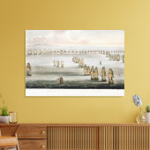 Aanvang van de slag op Trafalgar op 21 oktober Canvas Afdruk (Insitu (Woonkamer))