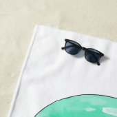 Aanvankelijk strand met kerstengel strandlaken (In situ)