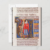 Aanvankelijk "U die" van Historiated Joel Briefkaart (Voorkant / Achterkant)