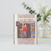 Aanvankelijk "U die" van Historiated Joel Briefkaart (Staand voorkant)