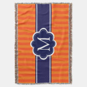 Aanvankelijke Monogram van de Douane van oranje Deken (Voorkant Verticaal)