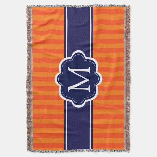 Aanvankelijke Monogram van de Douane van oranje Deken (Voorkant Verticaal)