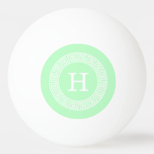 Aanvankelijke Monogram van het Lijst Rnd van de Pingpongbal