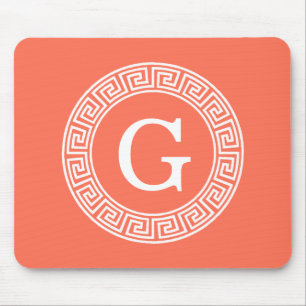 Aanvankelijke Monogram van het Lijst Rnd van het Muismat