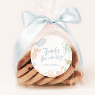 Aanvoer van het Zee 1e zeedagdieren Ronde Sticker