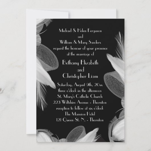 Aanvraag 3 voor bruiloft van 1920 kaart (Voorkant)