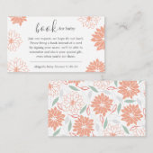 Aanvraag Baby shower voor het aanmaken van een pla Informatiekaartje (Voorkant / Achterkant)