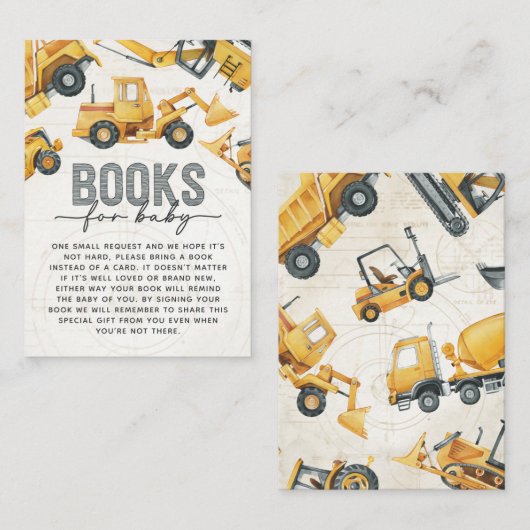 Aanvraag bouwboek Baby invoegen Informatiekaartje (Voorkant / Achterkant)