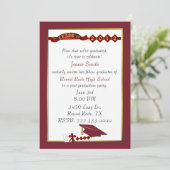 Aanvraag van de rode GraduPartij van de Douane Kaart (Staand voorkant)