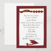 Aanvraag van de rode GraduPartij van de Douane Kaart (Voorkant / Achterkant)