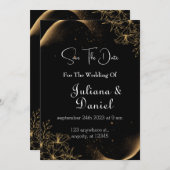 Aanvraag van uw aanwezigheid: bruiloft uitnodiging (Voorkant / Achterkant)