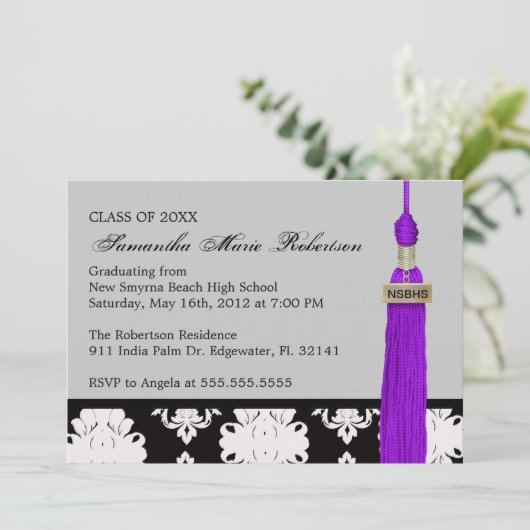 Aanvraag voor aangepaste Afstuderen Kaart (Staand voorkant)