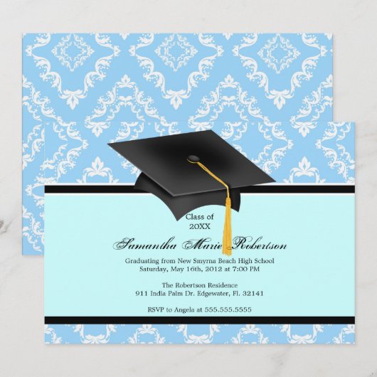 Aanvraag voor aangepaste Afstuderen Kaart (Voorkant / Achterkant)