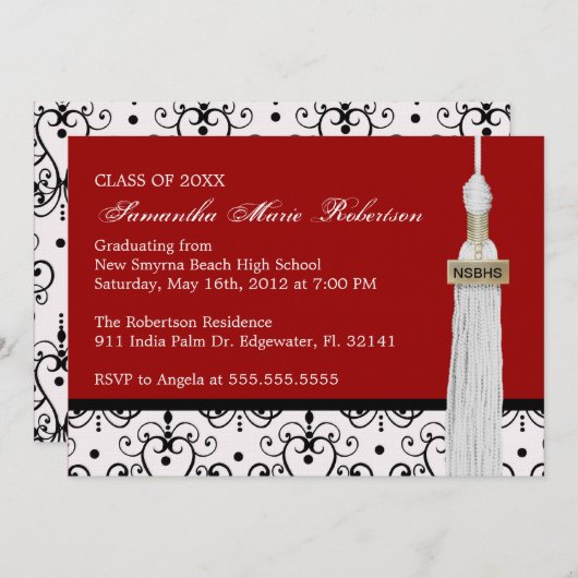 Aanvraag voor aangepaste Afstuderen Kaart (Voorkant / Achterkant)