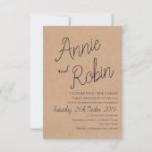 Aanvraag voor aangepaste driften van Kraft Paper Kaart (Voorkant)