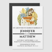 Aanvraag voor aangepaste weddenschappen met Waterv Magnetische Uitnodiging (Voorkant / Achterkant)