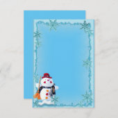 Aanvraag voor aangepaste winterbruiloft kaart (Voorkant / Achterkant)