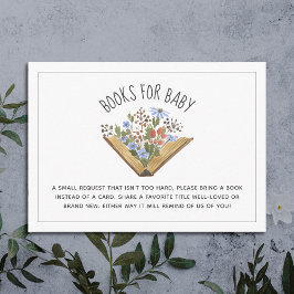 Aanvraag voor Baby shower boeken openen Informatiekaartje