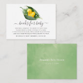 Aanvraag voor Baby shower in het voorjaar Informatiekaartje (Voorkant / Achterkant)