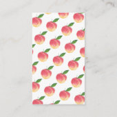 Aanvraag voor Baby shower met klein peach Informatiekaartje (Achterkant)