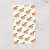 Aanvraag voor Baby shower met klein peach Informatiekaartje (Achterkant)