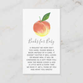 Aanvraag voor Baby shower met klein peach Informatiekaartje