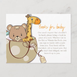 Aanvraag voor Baby shower van babydierentransport Uitnodiging Briefkaart