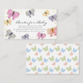 Aanvraag voor Baby shower van geblindeerd paaskleu Informatiekaartje (Voorkant / Achterkant)