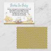 Aanvraag voor Baby shower van handboek voor constr Informatiekaartje (Voorkant / Achterkant)